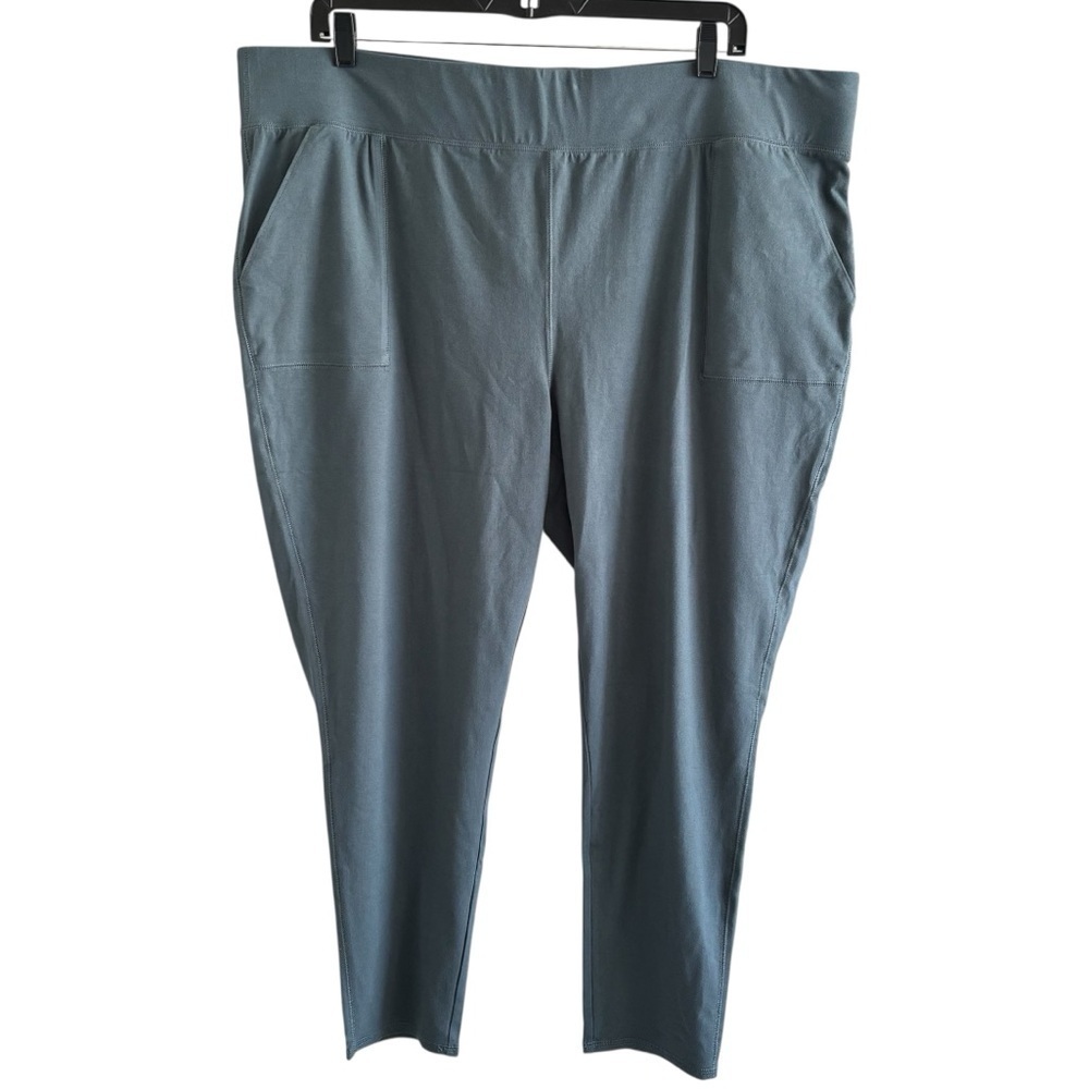Denim & Co Active Regular Duo Stretch Legging Plus Size 3X Stretch Pockets